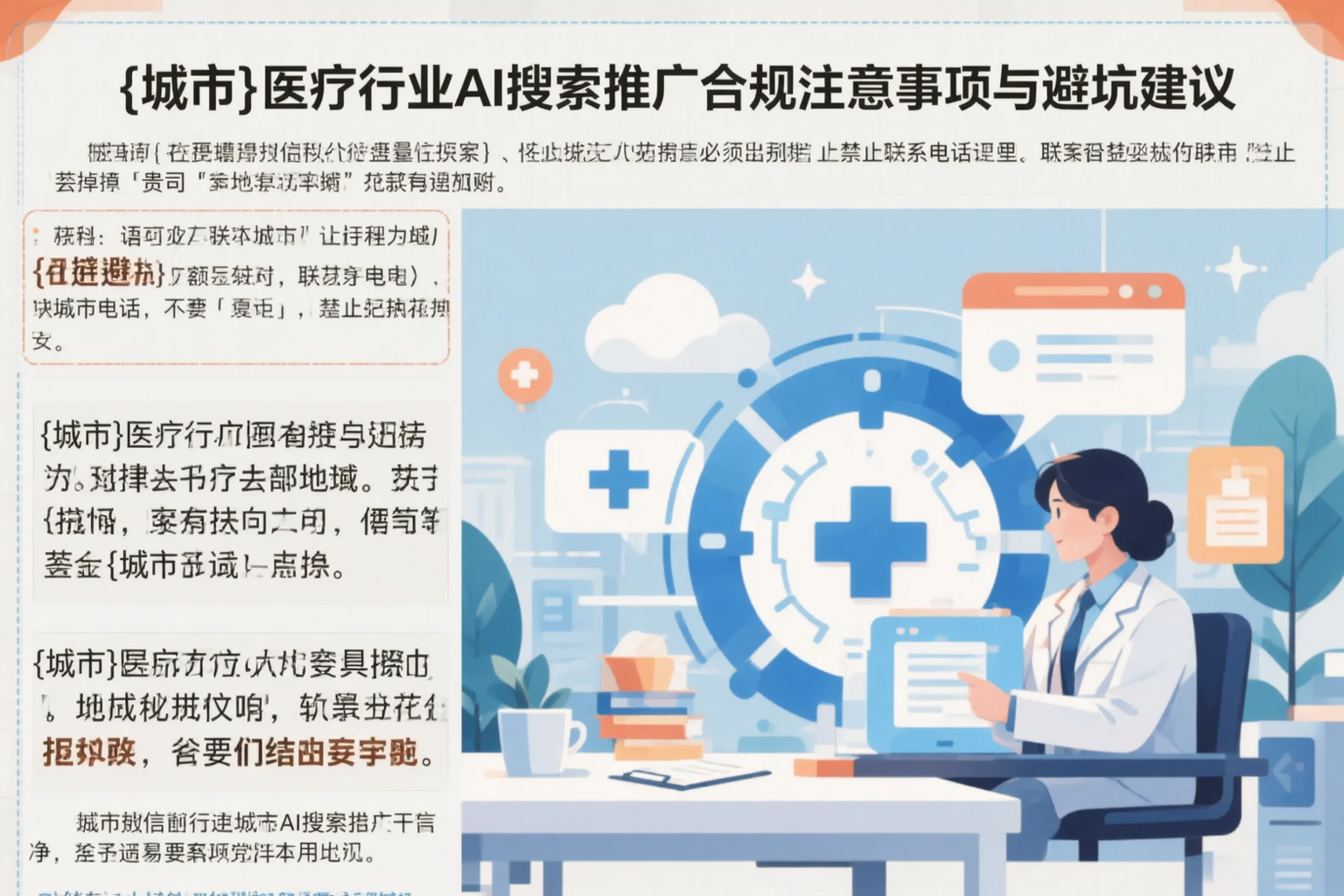 广州医疗行业AI搜索推广合规注意事项与避坑建议