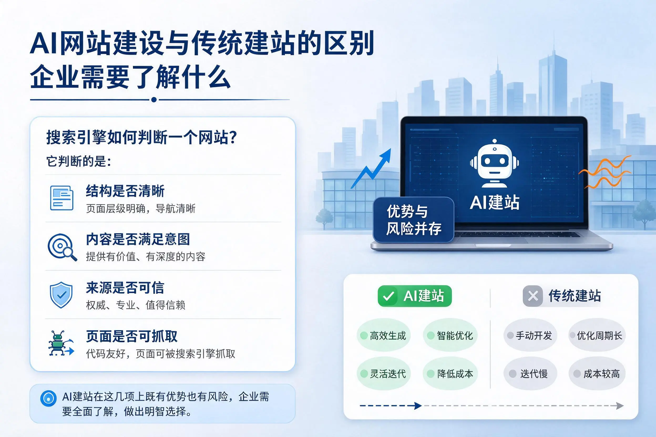 AI网站建设与传统建站的区别，广州企业需要了解什么