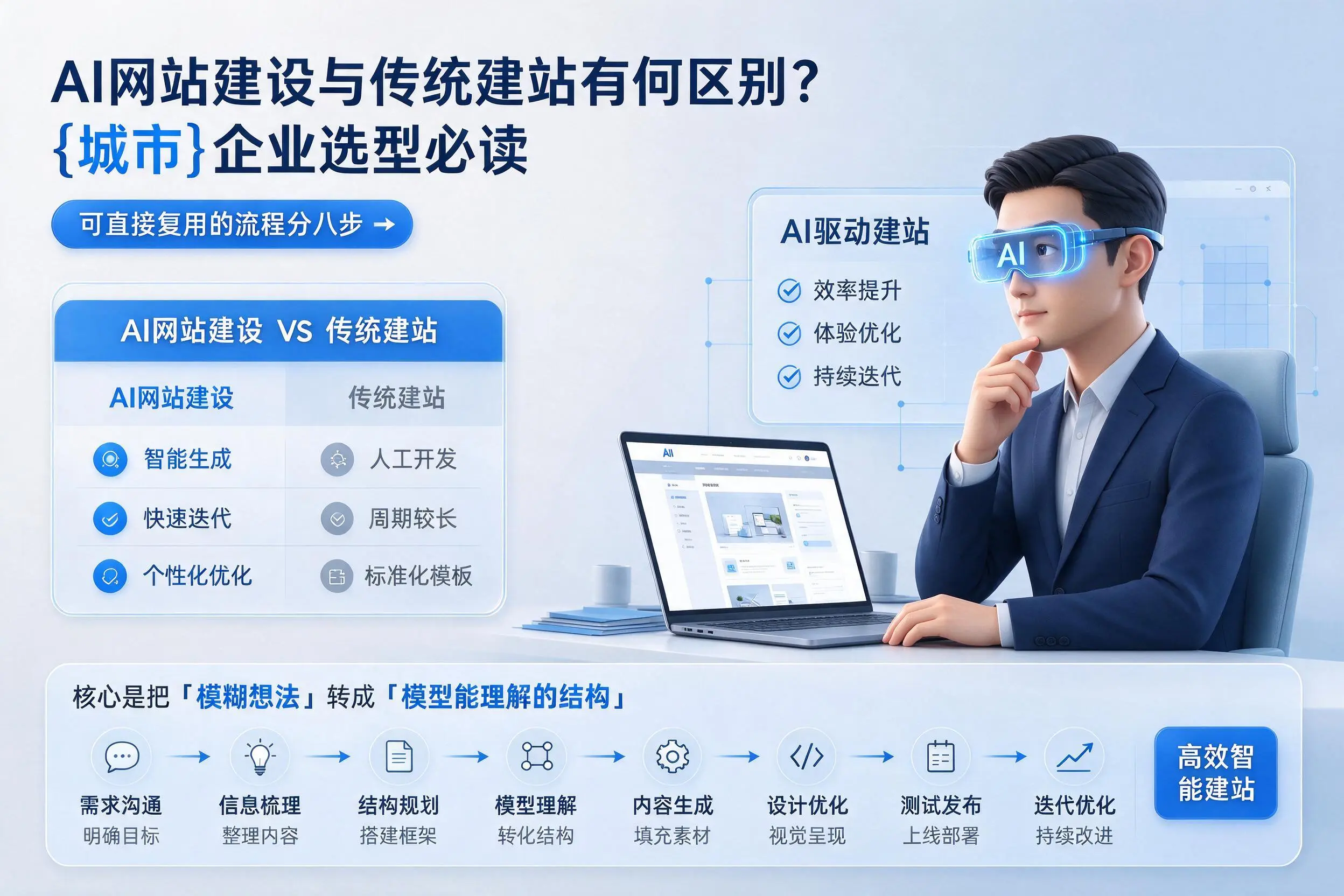 AI网站建设与传统建站有何区别？广州企业选型必读