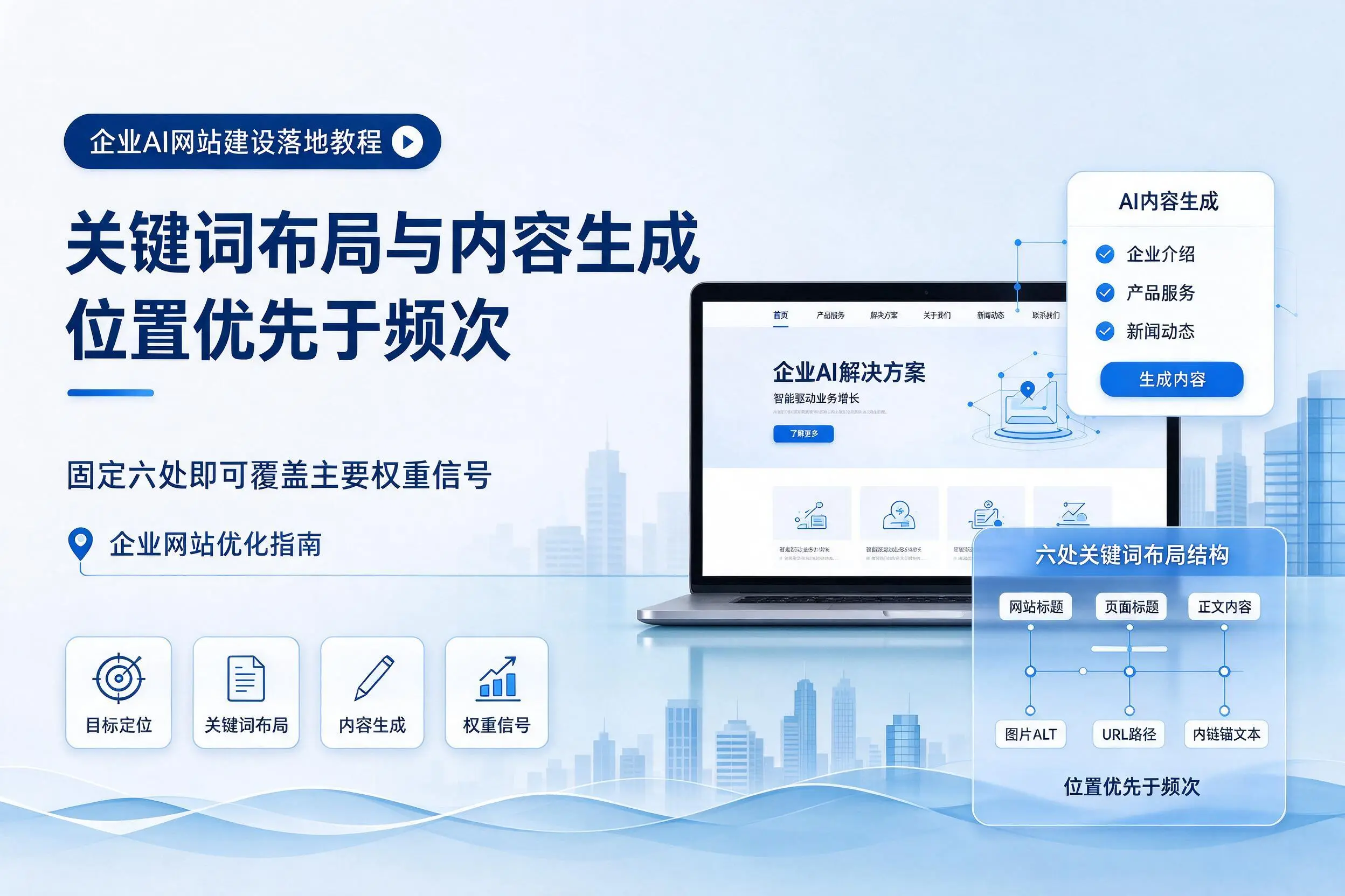 广州企业AI网站建设落地教程:关键词布局与内容生成